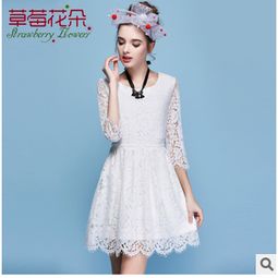 秋日浪漫之選 精品女裝中袖修身公主裙，波浪邊與鏤空的時(shí)尚邂逅